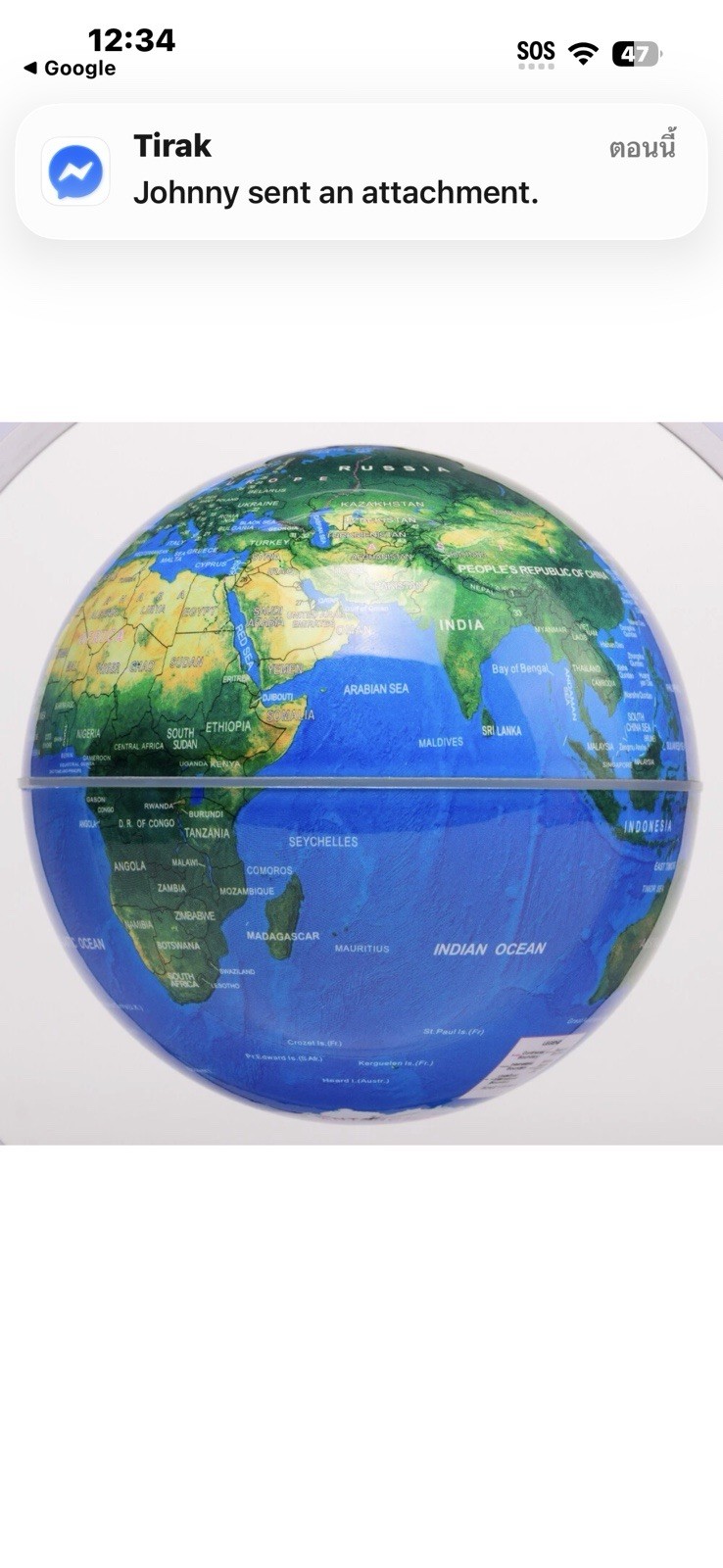 Globe Levitating Rotating LED Tabletop Globe Modern Multicolor Freestanding