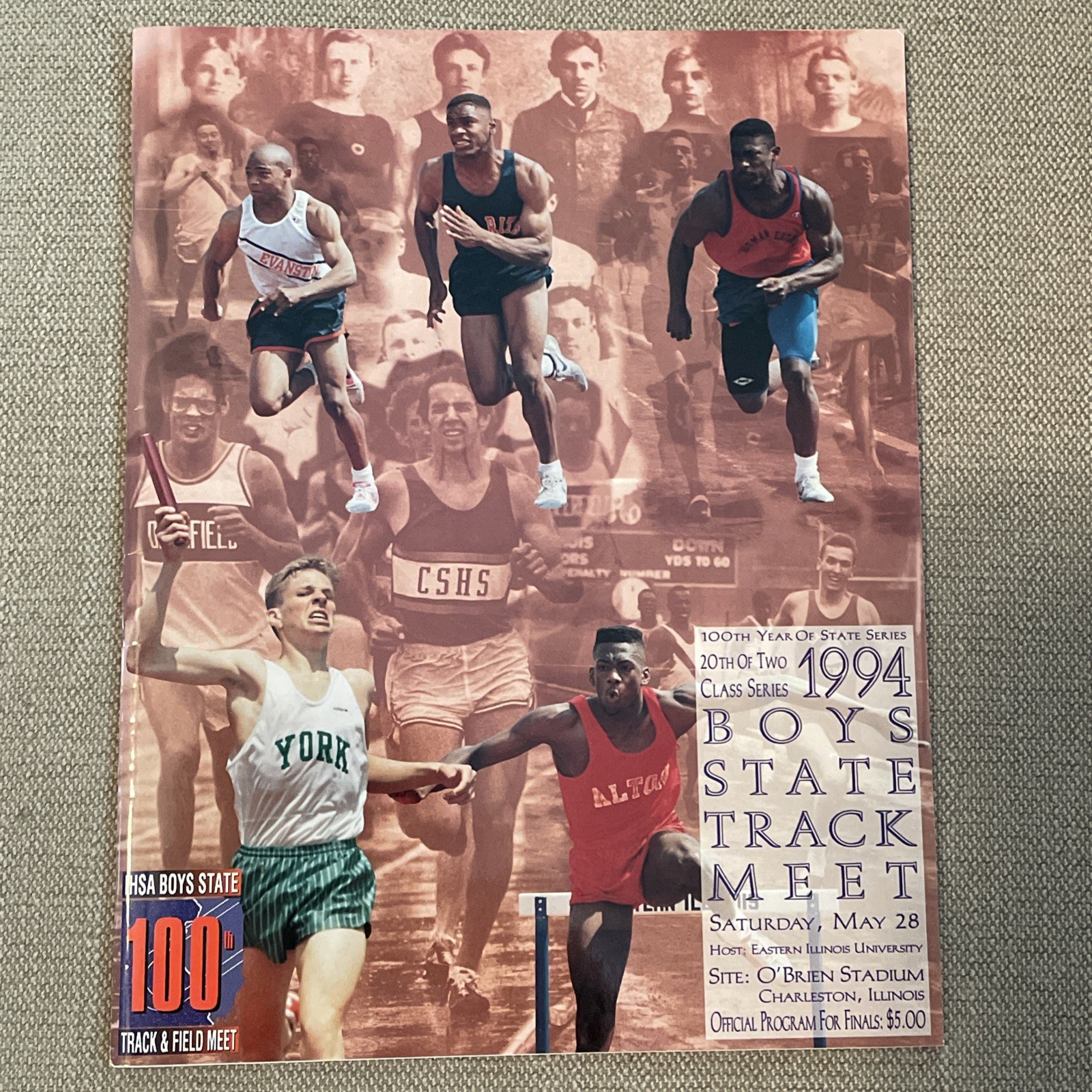 1994 Boys State Track Meet Official IHSA Program (Illinois)