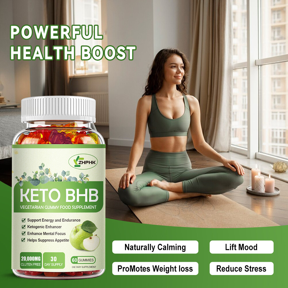 Ketone ACV BHB Gummies Keto Bod Weight Loss Fat Burn Detox Supplement 60 Gummies