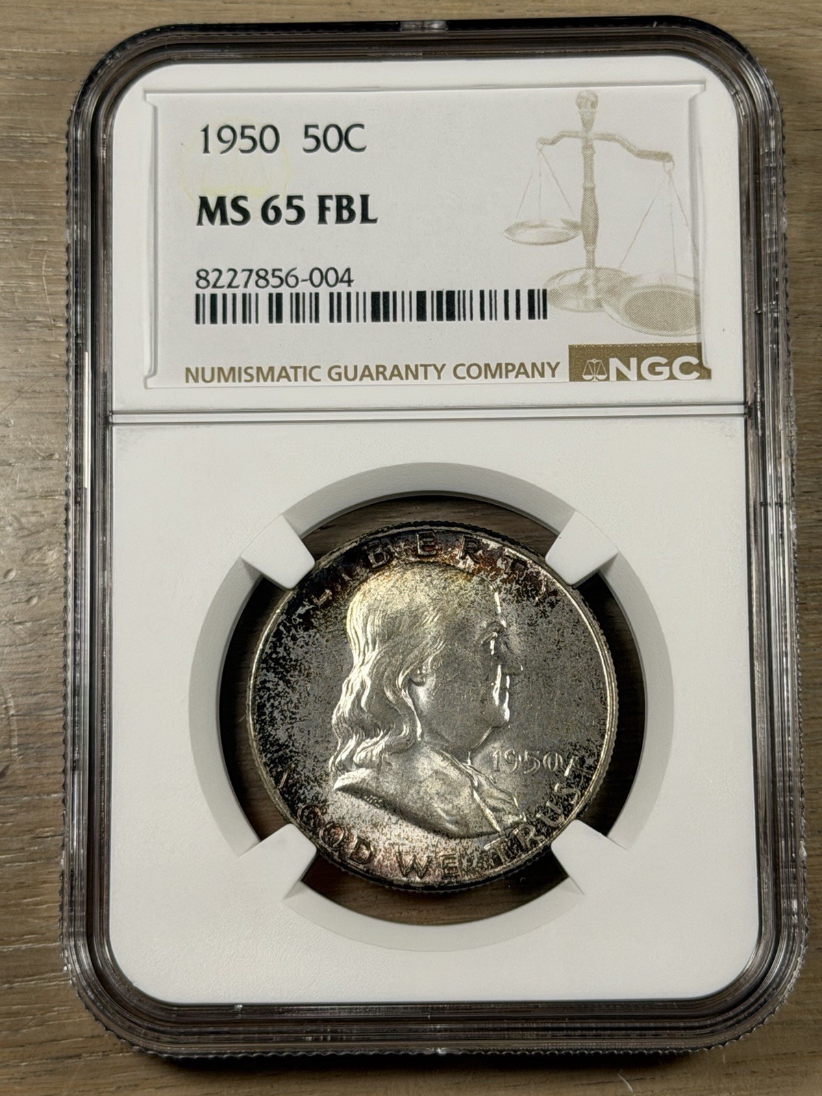 1950 Franklin Half Dollar MS 65 FBL