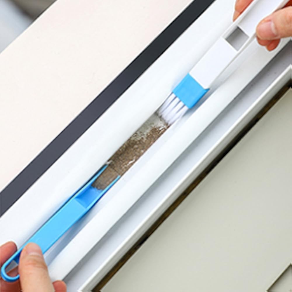 Magic Window Tra Cleaner Tool Set - 3 Groove Gap Cleaning Brush + 2