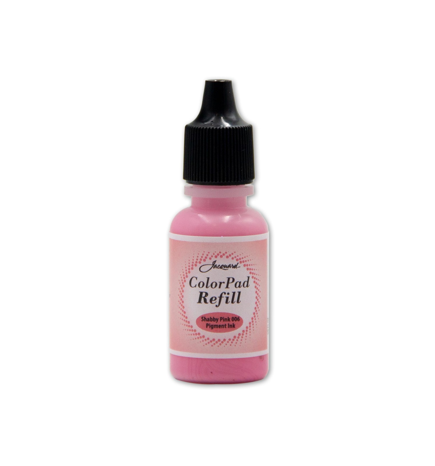 Jacquard ColorPad .5 oz Stamp Pad Pigment Ink Refill - Shabby Pink - Archival