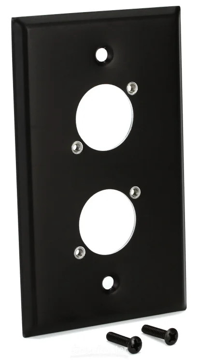 Switchcraft WP1B2P Single Gang Metal Wall Plate