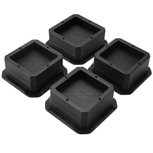 Bed Risers 1 inch Heavy Duty Furniture Risers for Sofa Table and 4 pack 1 Inch