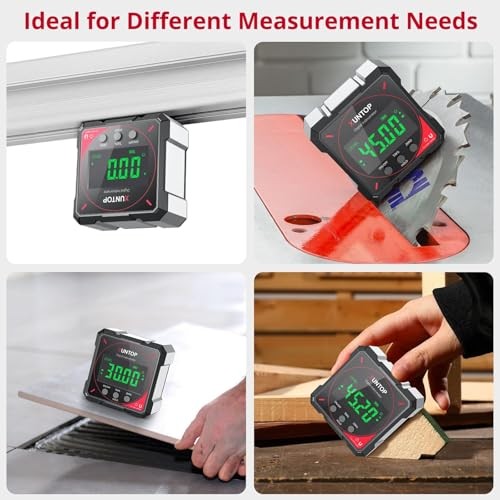 4 * 90°Digital Angle Finder 4-side Strong Magnetic Digital Level Box with VA