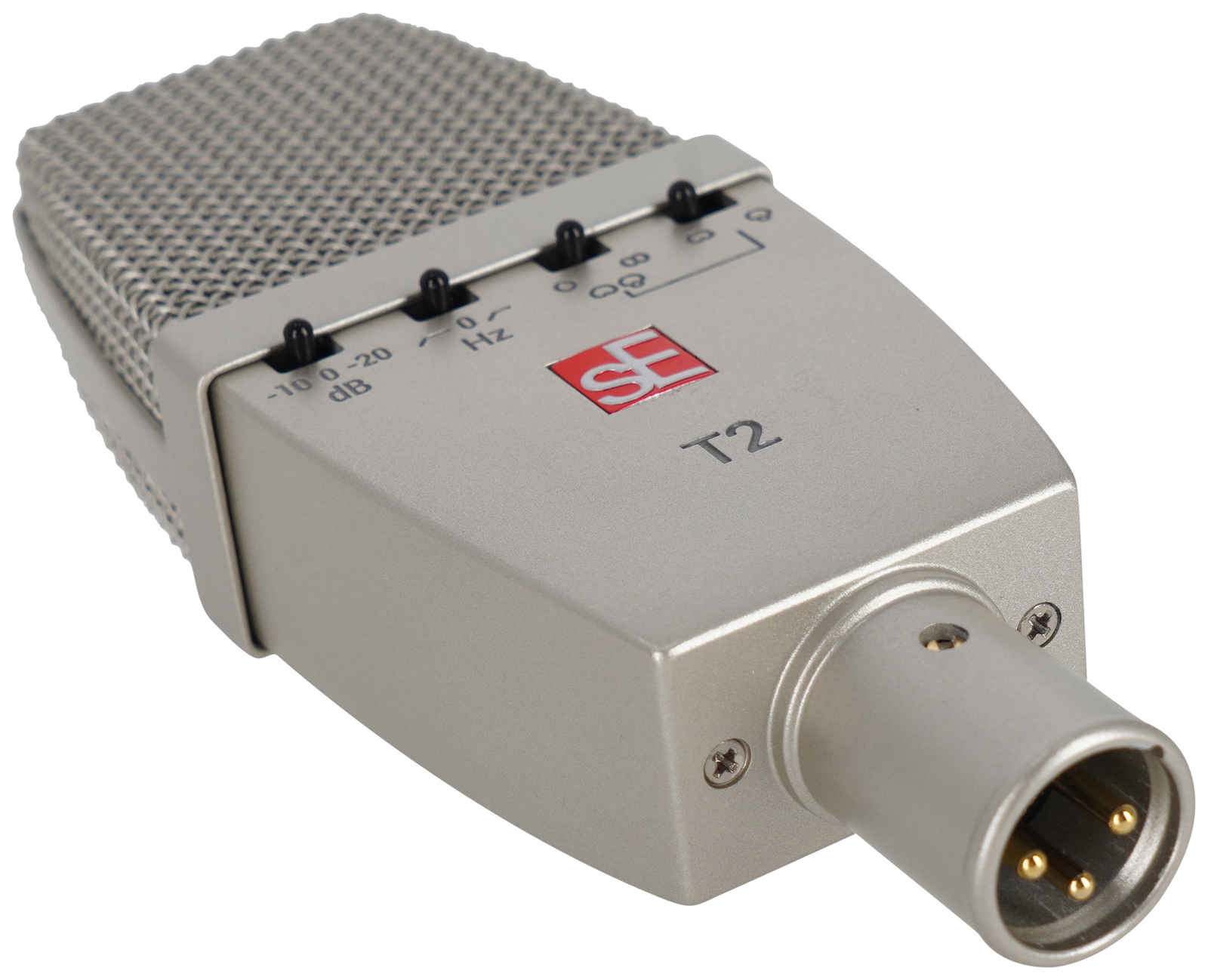 2) Se Electronics T2 Studio Recording Microphones w/Titanium Capsules+Mount+Case