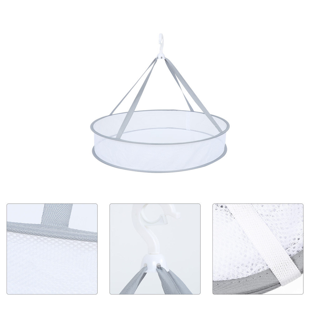 Hanging Drying Laundry Rack Meat Net Sweater Dryer Rack Net Mesh Clothes Basket