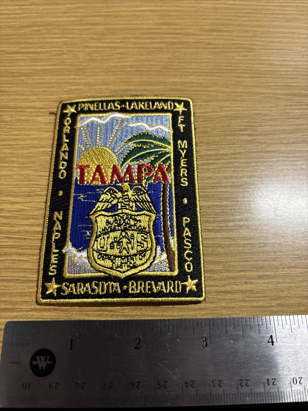 FBI Tampa Field Office Police Patch -Historical Memorabilia