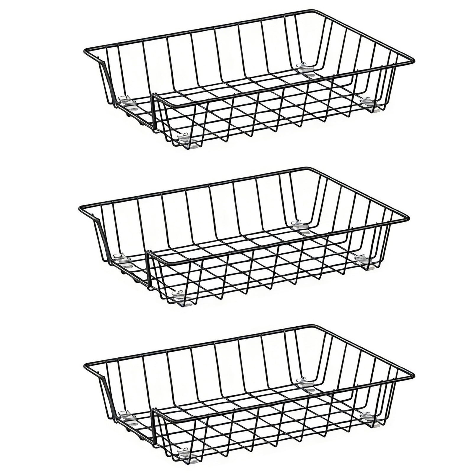 6 Pack Letter Desk Tray Organizer A4 File Magazine Storage Basket Bin Office