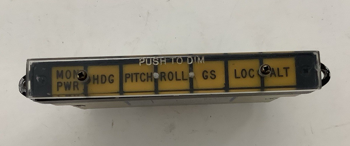 Gables Engineering G-1248B-1 Annunciator Dim Panel Lloyd Aereo G1248B1