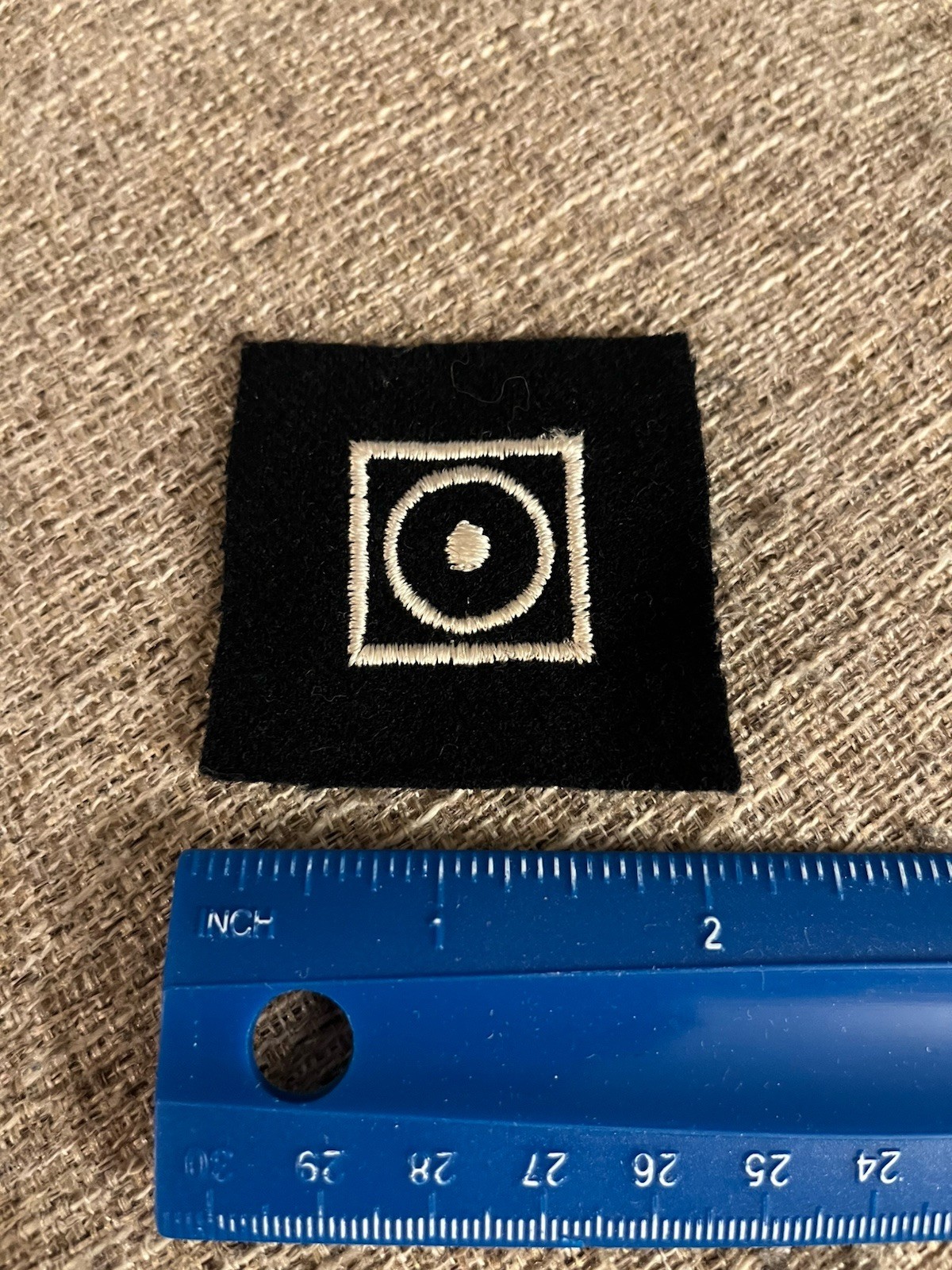 Vintage USN US Navy Rifle Sharpshooter Symbol Patch Black Symbol INV11917