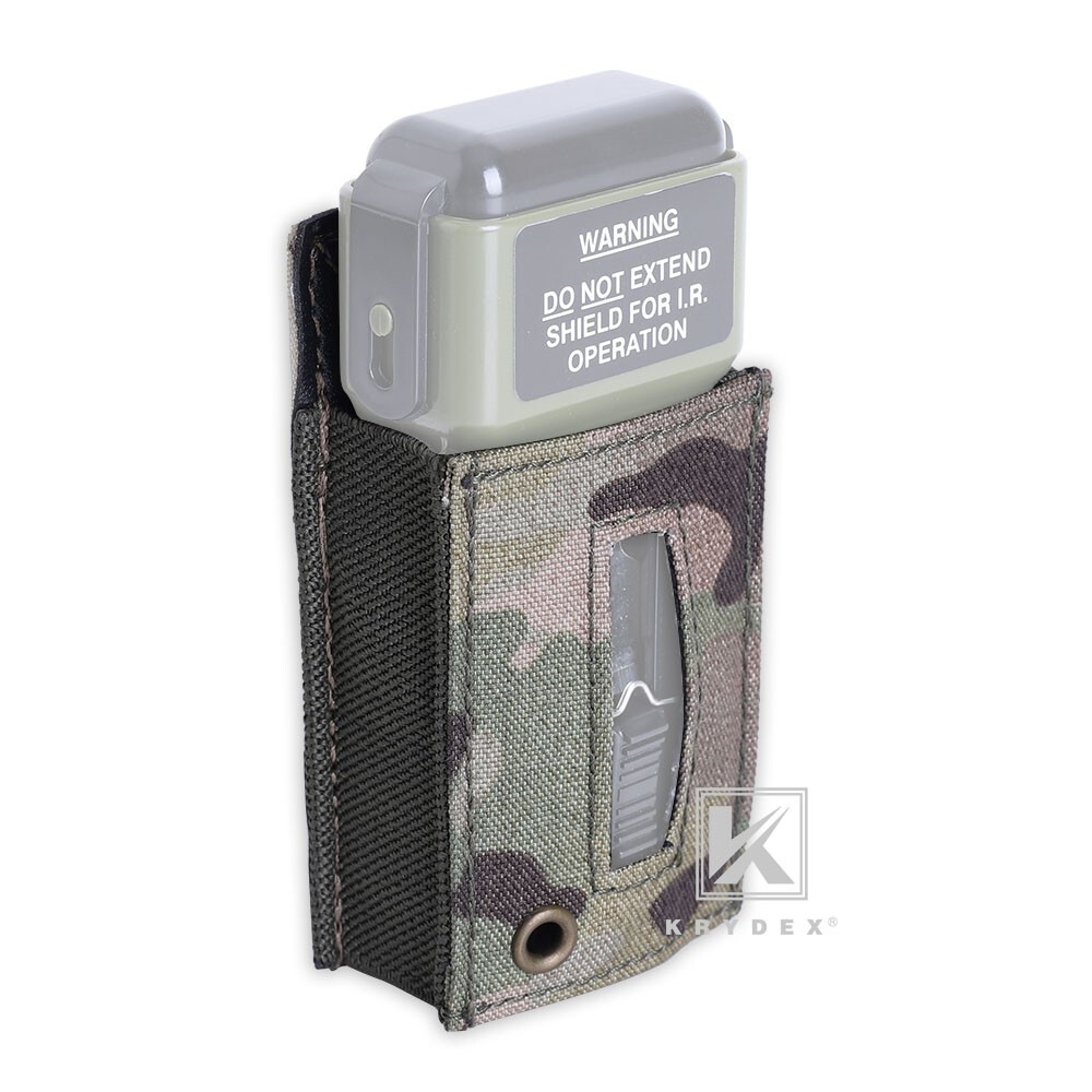Krydex Tactical MS2000 Distress Light Pouch Marker Strobe Light Carrier MC Camo