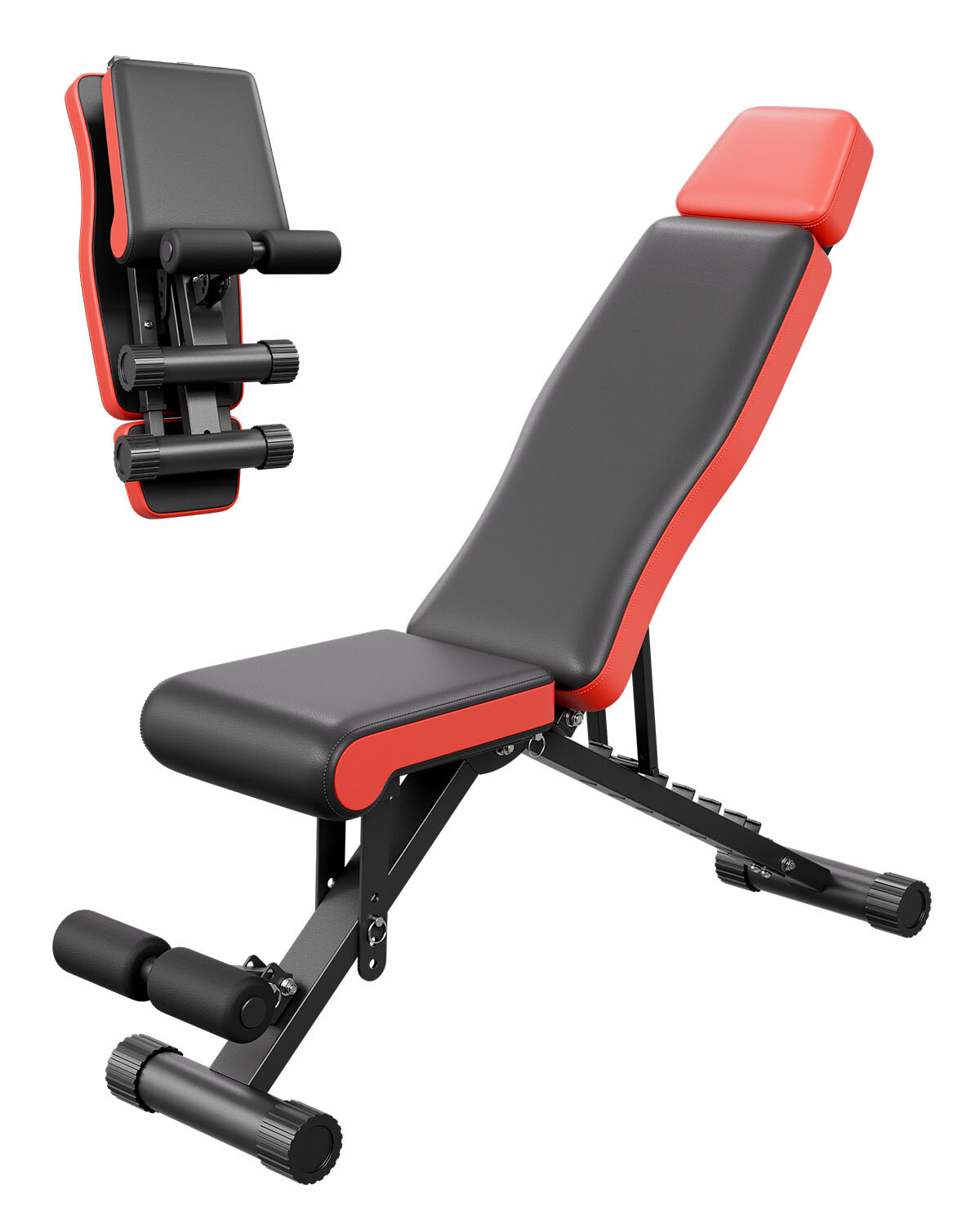 Uimoso Weight Bench Sit up Bench Home Gym Strength Training Adjustable Foldable