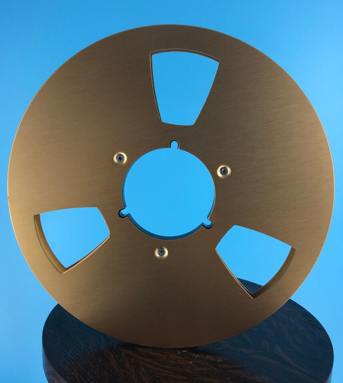 Burlington Recording 1/2" X 10.5" GOLD NAB METAL REEL RTM RMG ATR CAPTURE NEW
