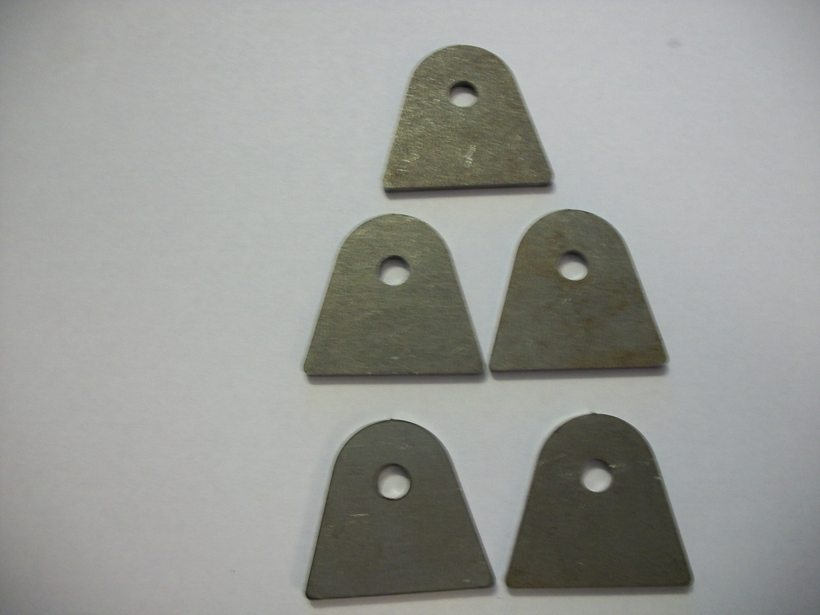 FMR WELD-ON BODY TAB,CHASSIS TABS, 109-7191,1/4" HOLE, 1/8" THICK, 1 3/8" 5 PACK