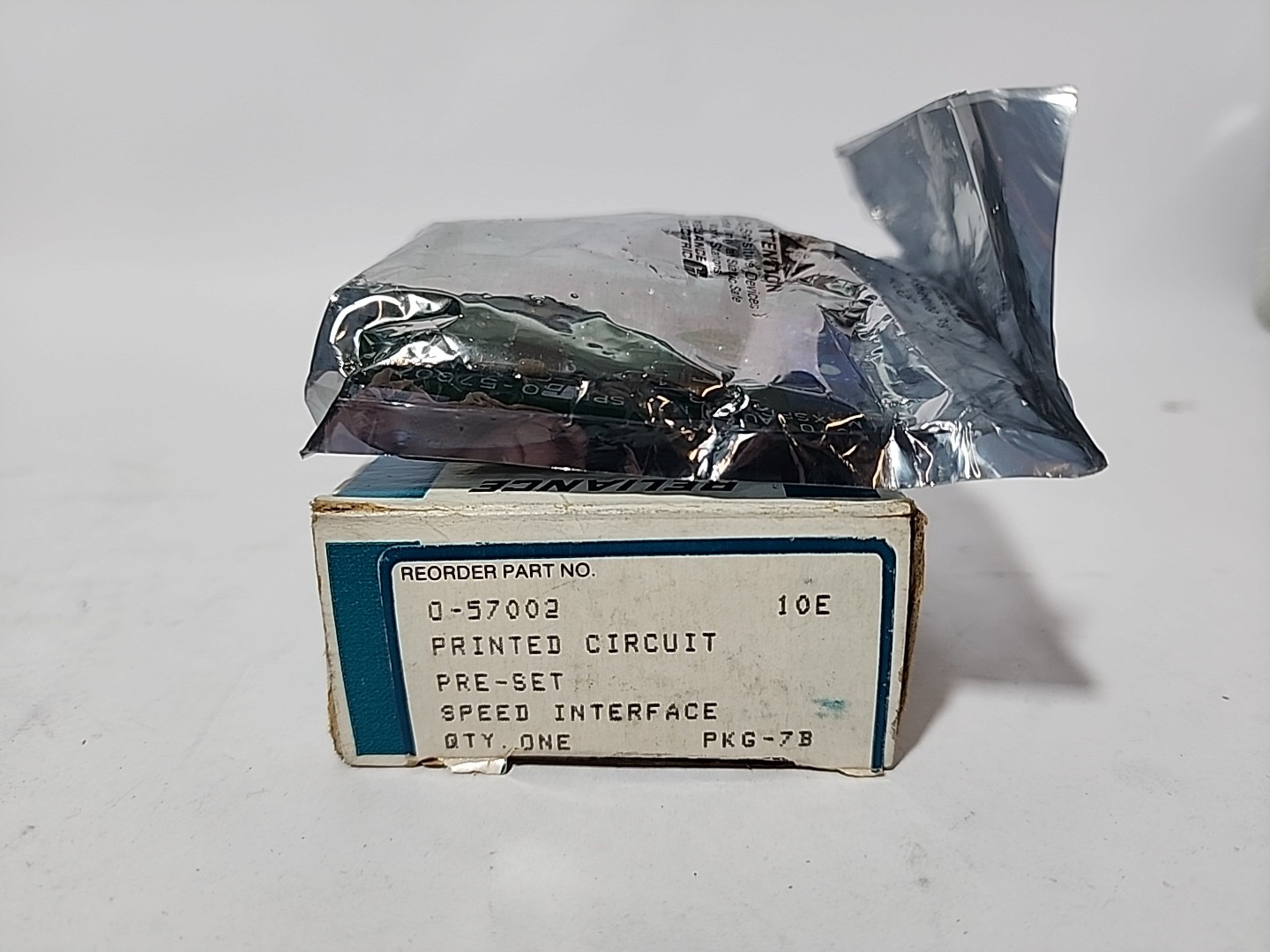 Reliance Electric Speed Preset Interface Board 0-57002