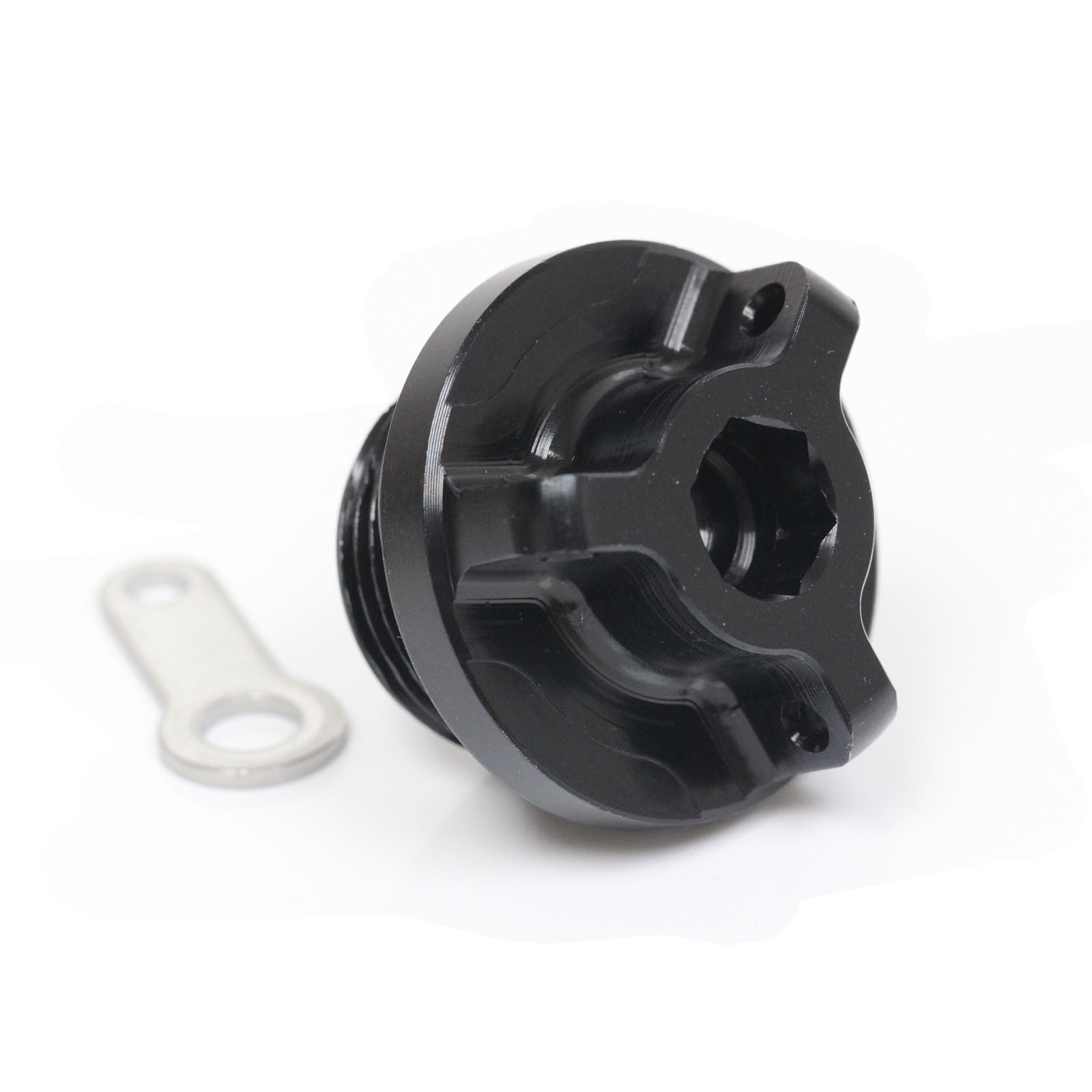 Black CNC Racing Oil Filler Cap For Kawasaki KLX 230 300 R SM 20 21 22 23
