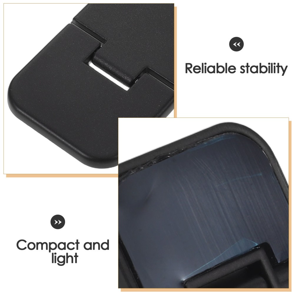 2Pcs Durable Zinc Alloy Laptop Risers Black Self Adhesive Cooling Stand for Desk