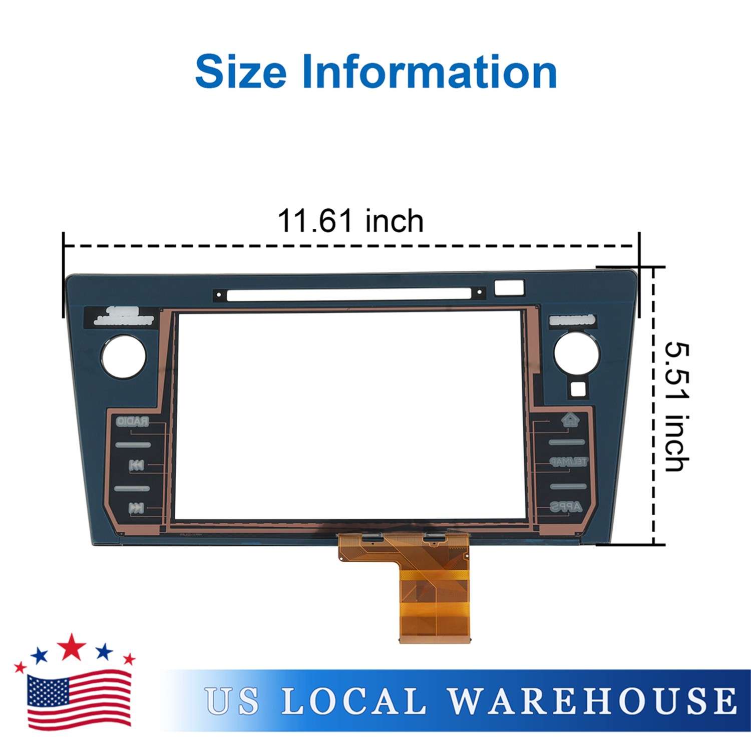 Radio Touch Screen Digitizer 86471-AL65A For Subaru Legacy & Outback 2018 2019