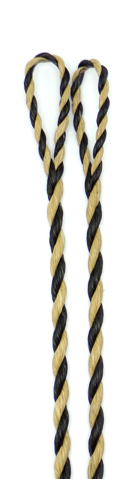 Flemish Longbow Bowstring - B55 (Dacron) - Black & Buckskin