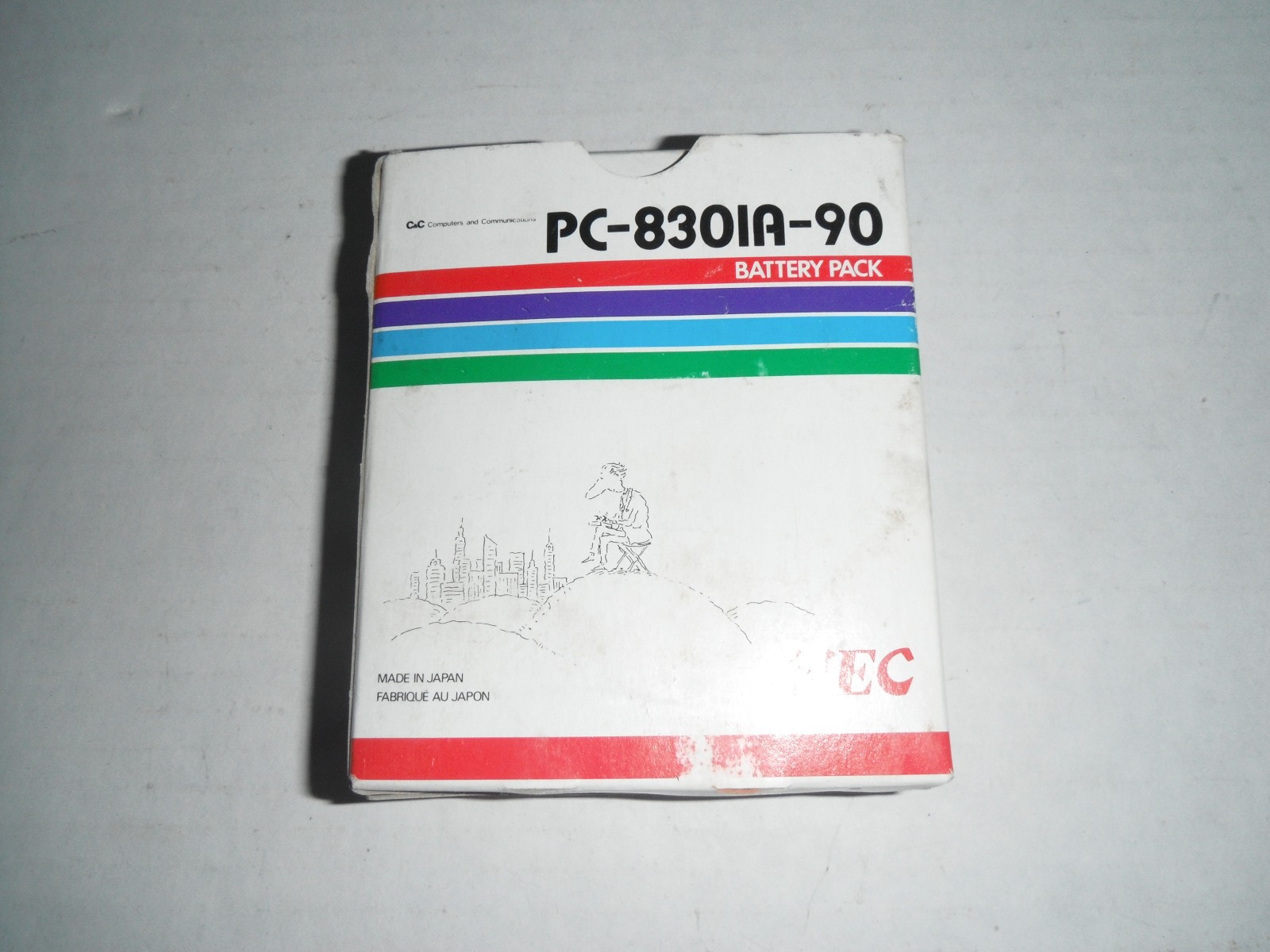 vintage nec PC-8301A micro computer battery pack nicd in box untested as is