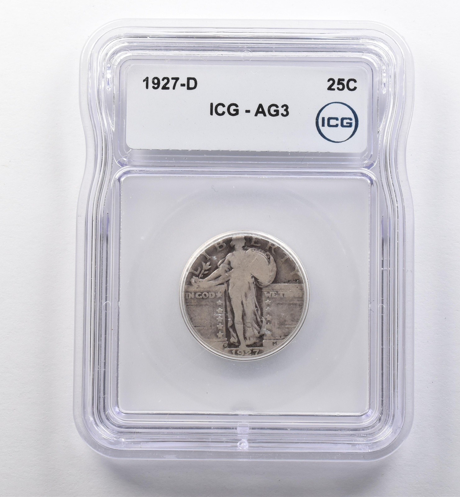 1927-D Standing Liberty Quarter AG3 ICG Lowball *2236