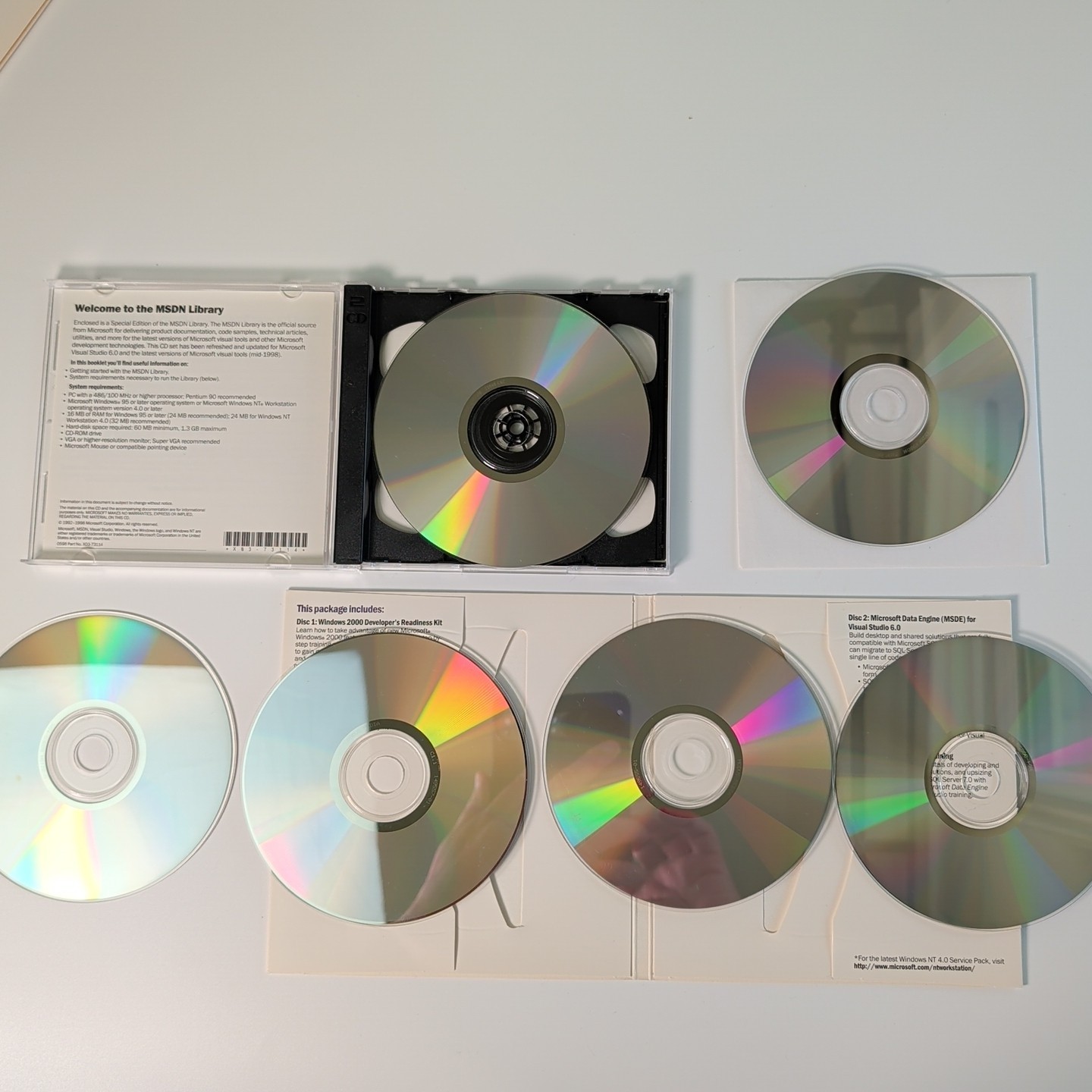 Microsoft Visual Basic 6.0 Professional Edition 203-00769 Clean Disks