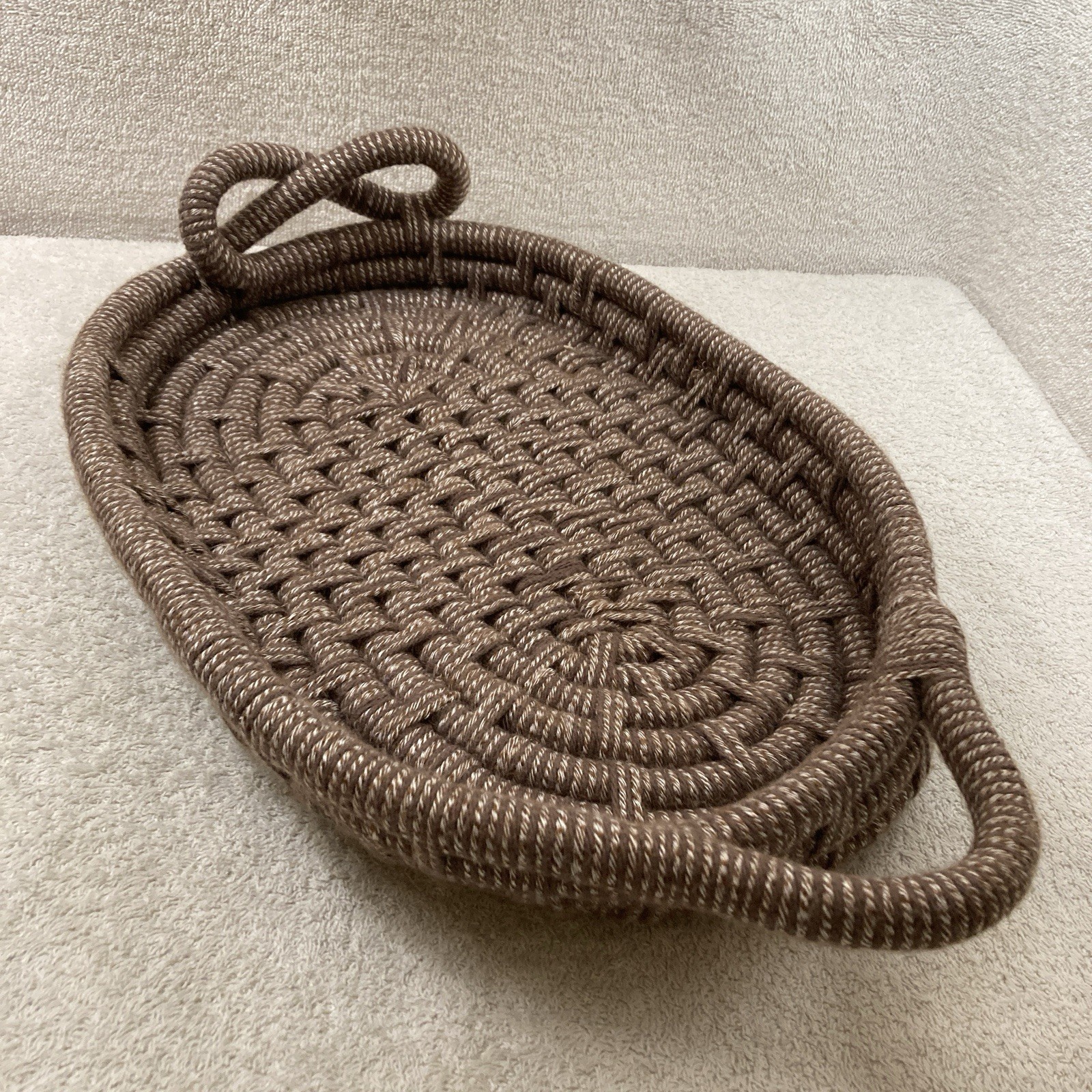 Handmade Coiled Oval Tray