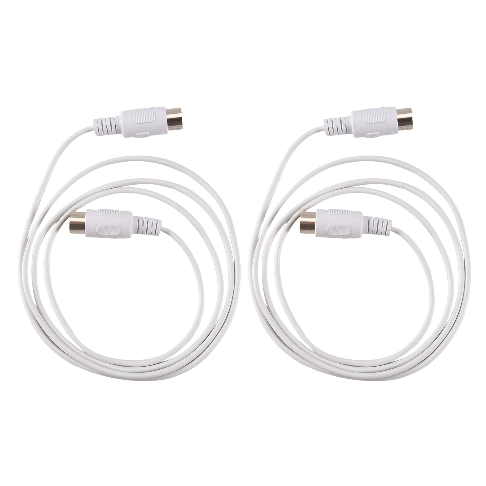 2Pcs MIDI Extension Cable 5 Pin Male to 5 Pin Male Electric Piano Keyboard8151