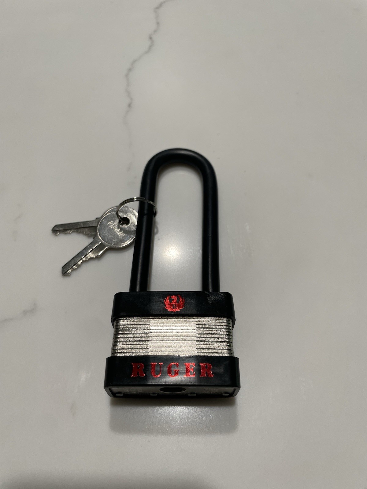 Ruger Gun Lock  w/2 Keys  Padlock Safe Protected Pistol,Rifle New Ever Used