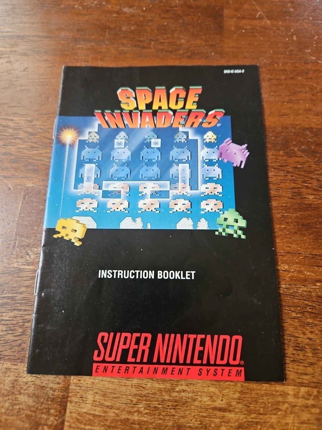 Space Invaders Manual Booklet ONLY Super Nintendo SNES