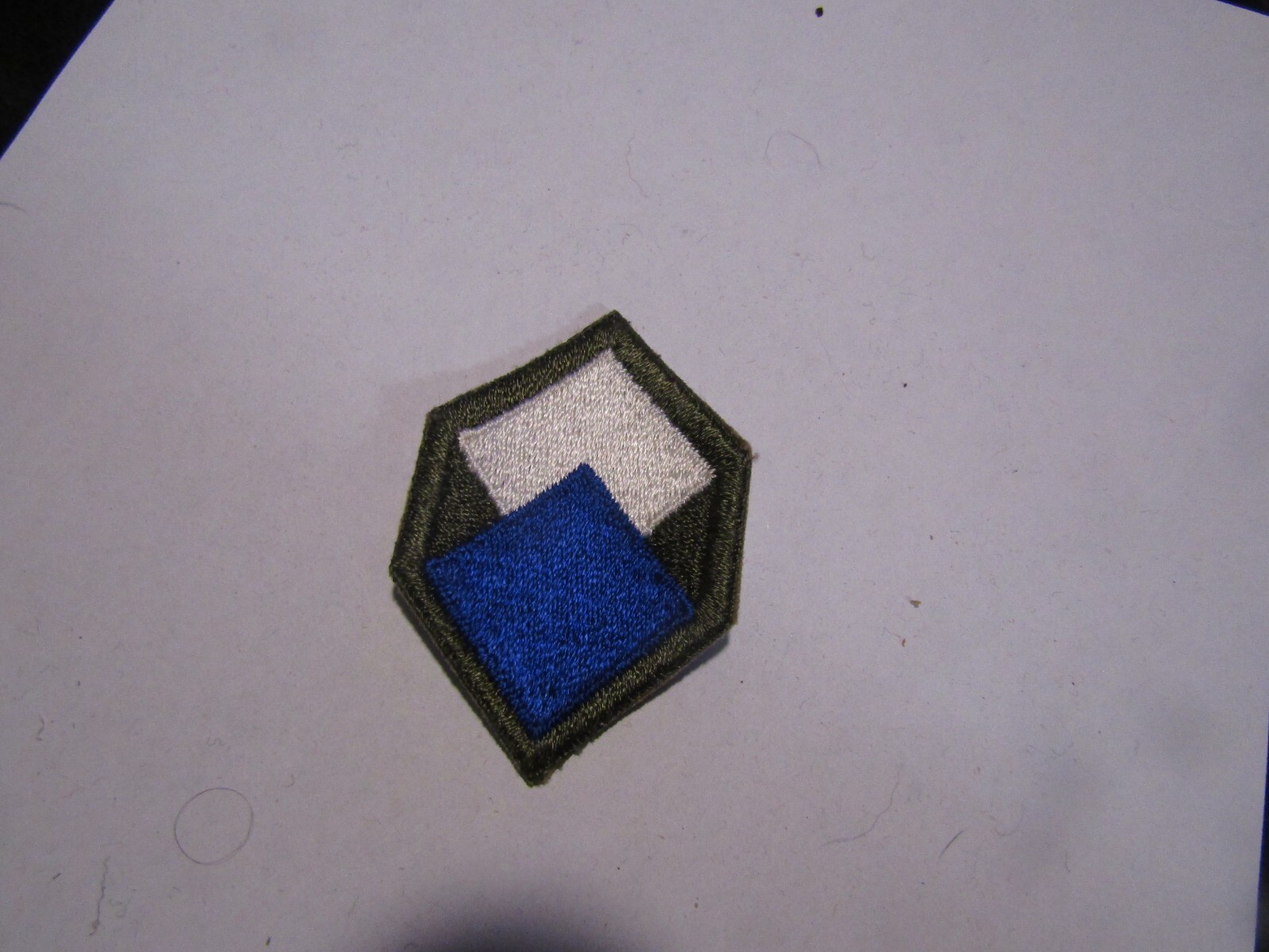 ORIGINAL MILITARY PATCH SEW ON WW2 ERA NO GLOW US ARMY 96TH INFANTRY DIVISION