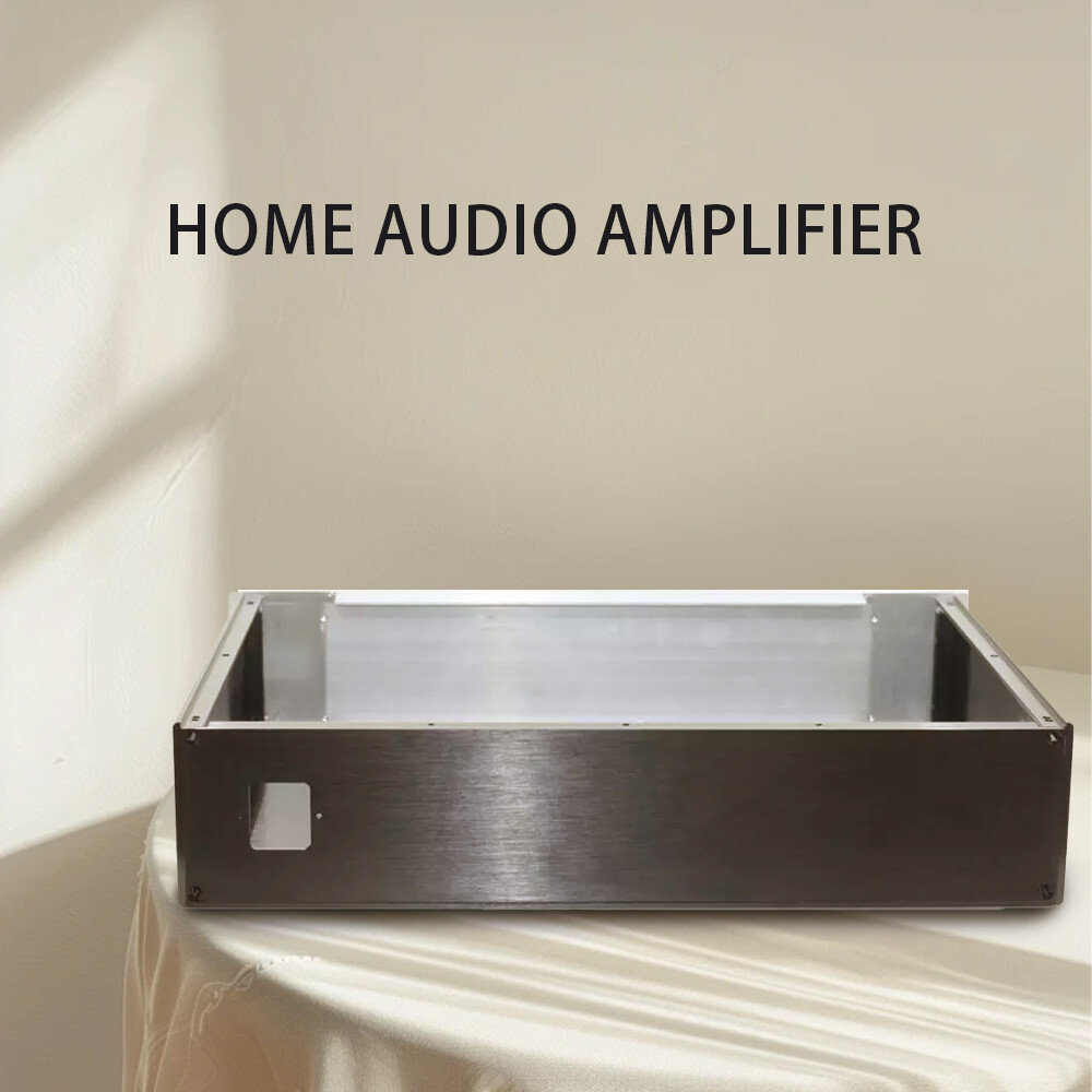 Aluminum Preamplifier Chassis HiFi DIY DAC Project Case Size W430 H70 D308mm