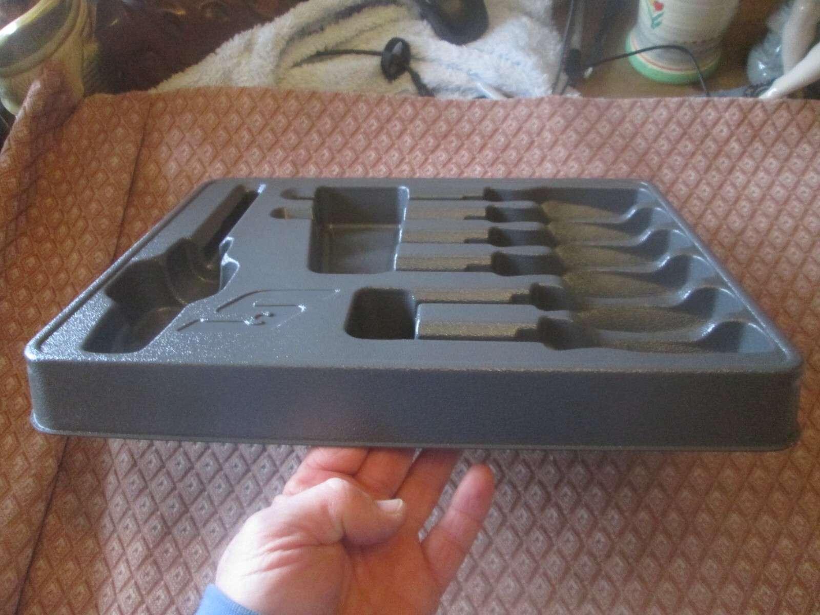 snap on storage tray 7 piece durable plastic for screwdrivers keep tools safe