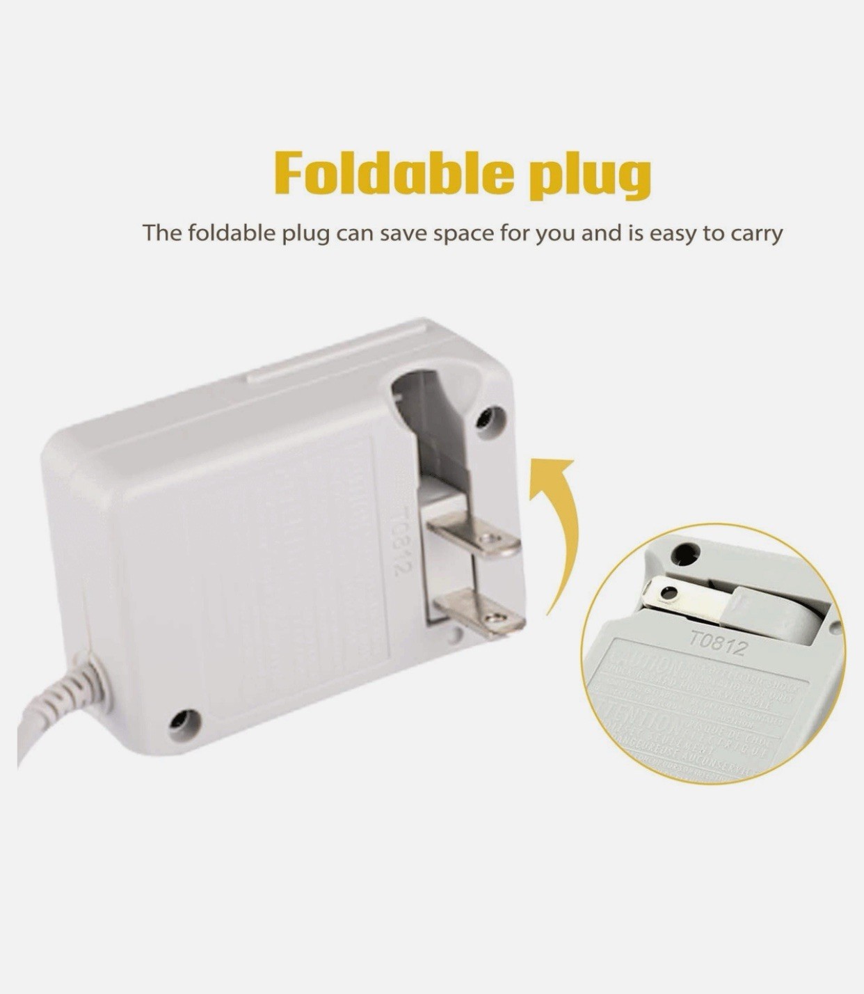 Cable Cargador de Pared Compatible con Nintendo DSi 2DS 3DS DSi XL