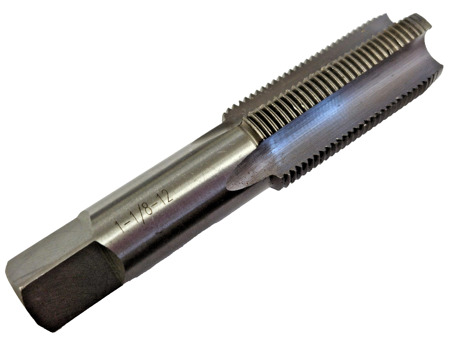1-1/8"-12 NF  Plug Hand Tap A1 421-17212 RH 4Flute Carbon Steel