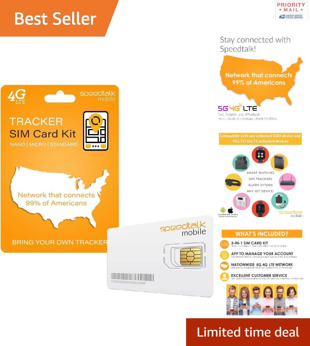 Nationwide Triple Cut SIM Kit for Tracking - Standard, Micro & Nano Sizes