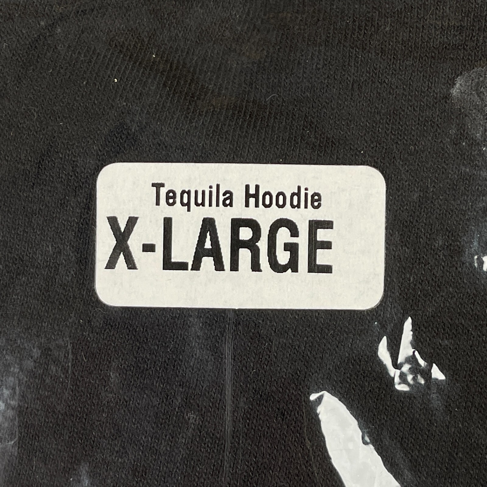 NEW Enola Gaye Tequila Pull Over Hooded Sweatshirt - Black - X-Large