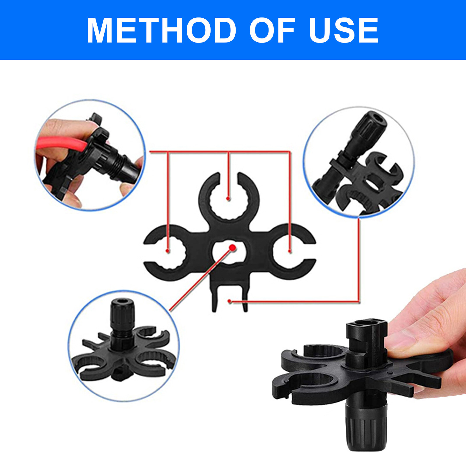 NEW 10Pcs Solar Cable Connectors 4mm-6mm 30A Waterproof Solar Panel Wire Joiners