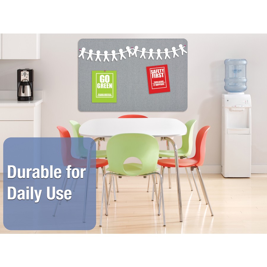 Quartet 7684BE Fabric Bulletin Board 36x48 Light Blue