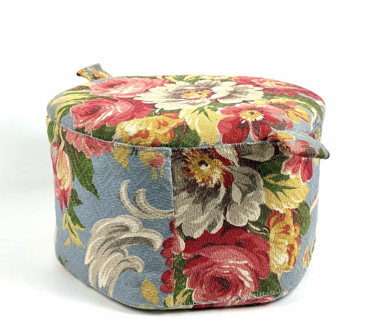 VTG Granny Foot Stool Floral Cottagecore Ottoman Small
