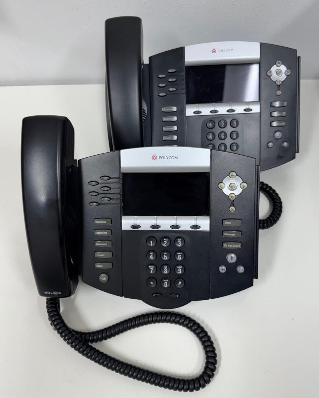 Polycom SoundPoint IP670 Gigabit IP Phone PoE (2200-12670-025) SET OF 2