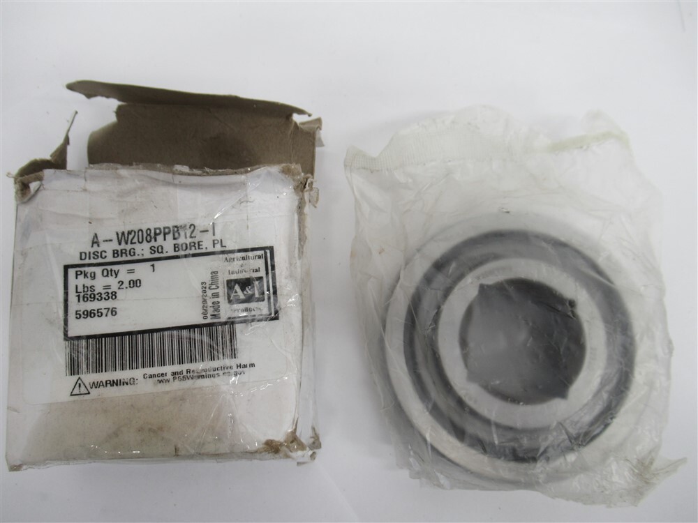 A&I A-W208PPB12-I , Disc Bearing , Spherical , Square Bore