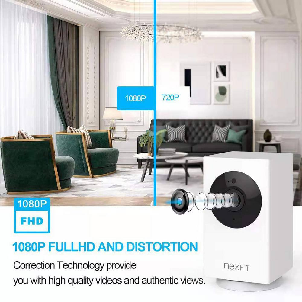 Smart Wi-Fi 1080P Wireless Security Camera with Night Vision, 2-Way Audio, Cloud