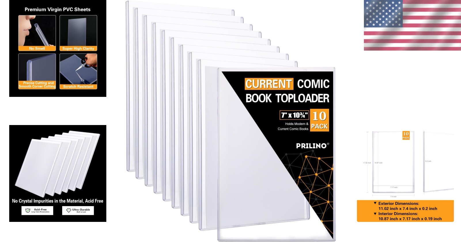 10ct Current Comic Toploaders - Protection for Display & Storage Needs