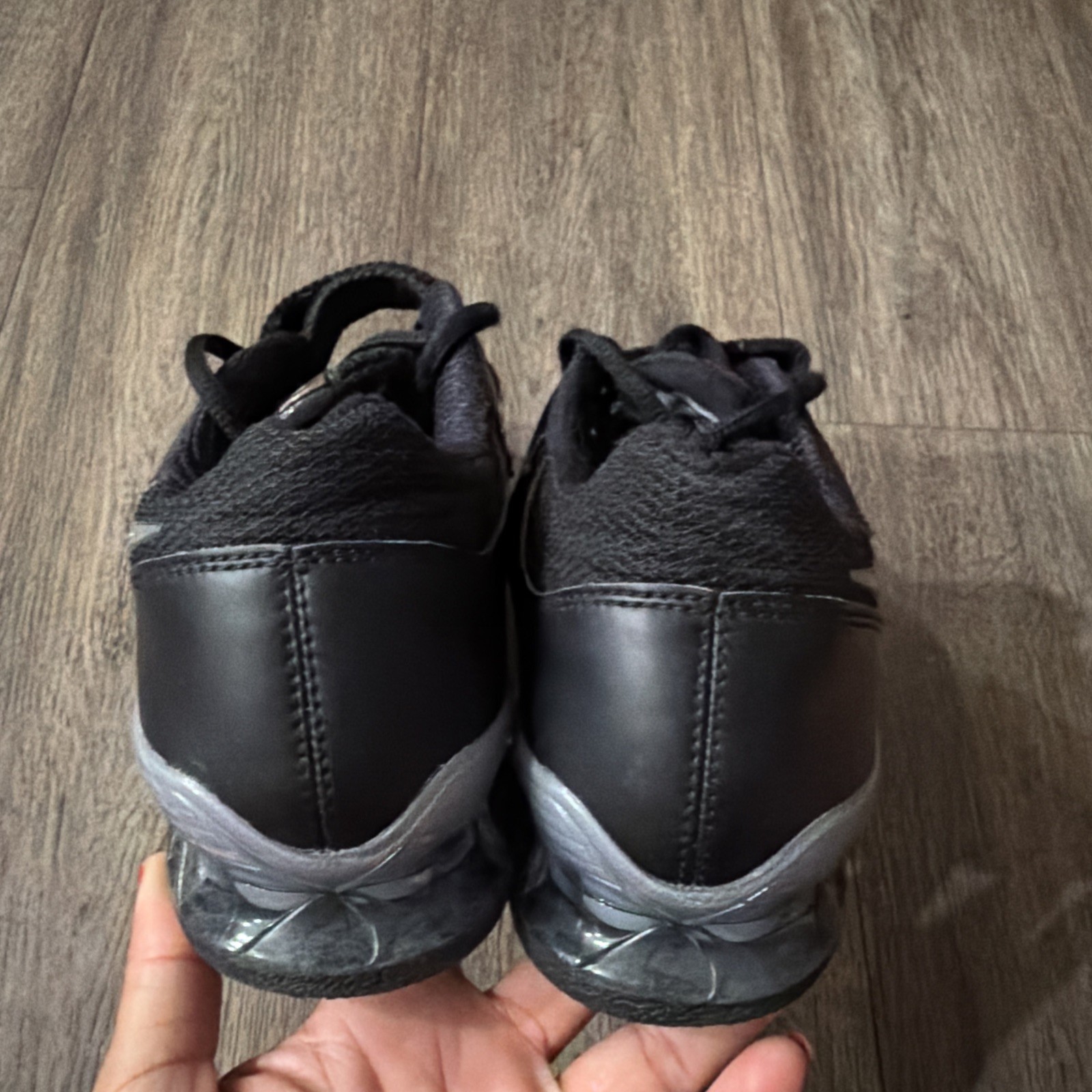 Nike Mens Romaleos 2 476927-010 Black Leather Weightlifting Shoes Men’s US 8.5