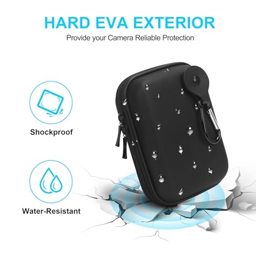 Camera Carrying Case for Canon PowerShot ELPH Black+Black