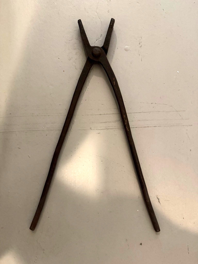Vintage Blacksmith Pliers Tongs Unbranded 20" long