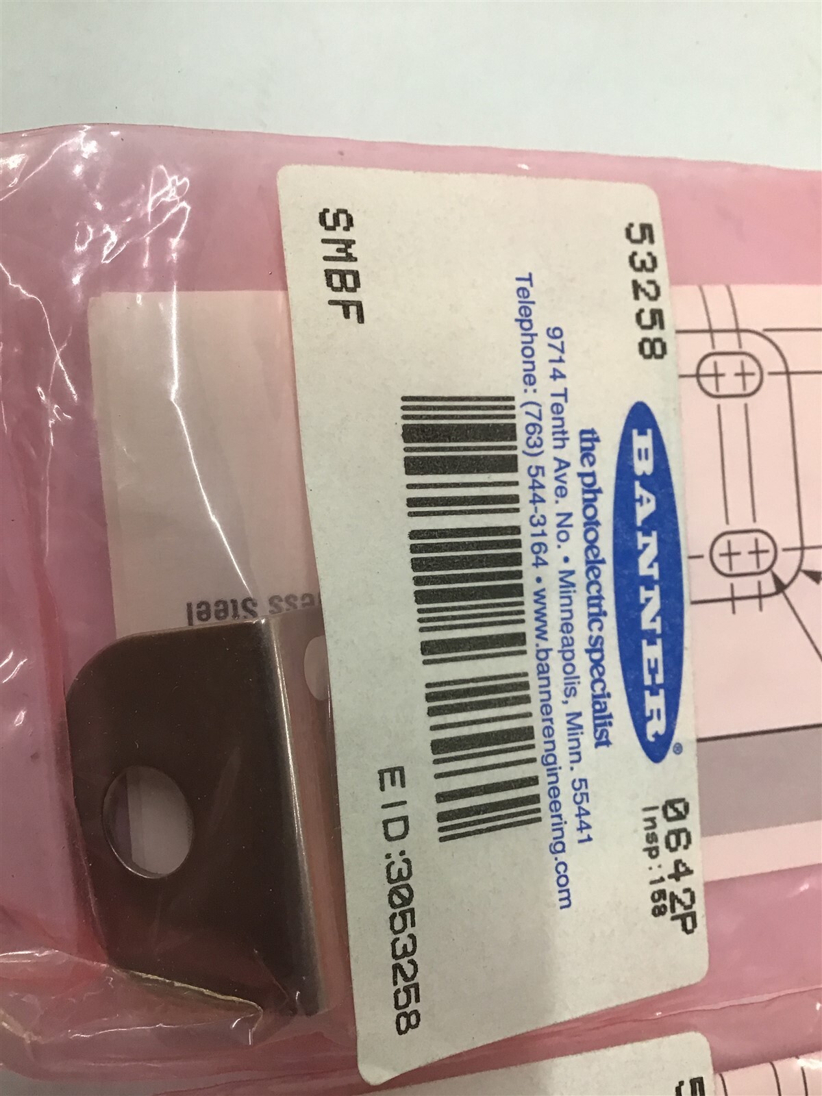 Banner 53258 SMBF Mounting Bracket Lot Of 2