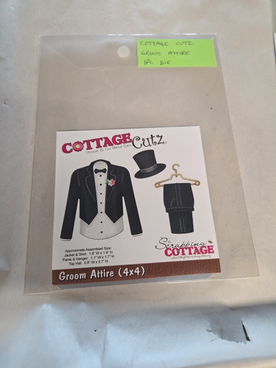 Cottage Cutz Die Groom Attire